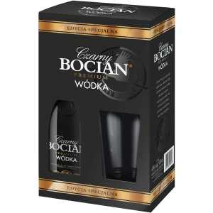 Czarny Bocian Wódka 0,5L 40% + szklanka