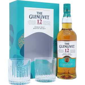 Glenlivet 12YO Whisky 0,7L 40% + 2 szklanki