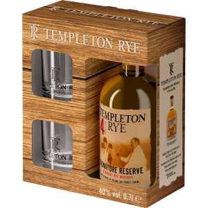 Templeton Rye Signature Reserve 4YO Bourbon 0,7L 40% + 2 szlanki