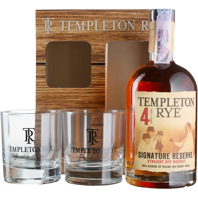 Templeton Rye Signature Reserve 4YO Bourbon 0,7L 40% + 2 szklanki.jpg