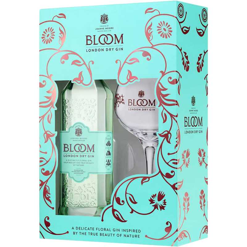 Bloom London Dry Gin 0,7L 40% + kieliszek.jpg