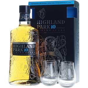 Highland Park 10YO Whisky 0,7L 40% + 2 szklanki