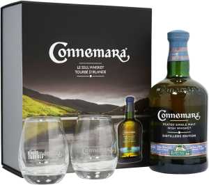 Connemara Distillers Edition Whiskey 0,7L 43% + 2 szklanki
