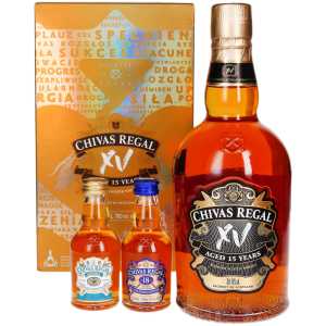 Chivas Regal XV 15YO Whisky 0,7L 40% + miniaturki