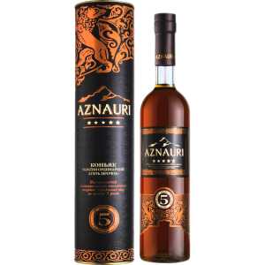 Aznauri 5YO Brandy 0,5L 40% + tuba
