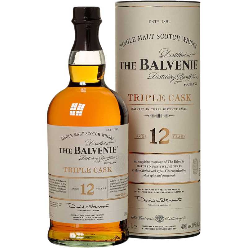 Balvenie Triple Cask 12YO Whisky 1L 40% + tuba.jpg