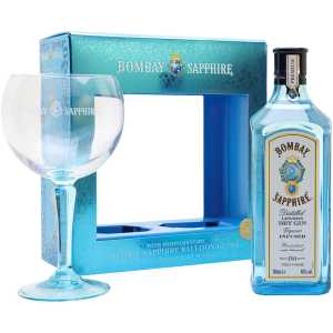 Bombay Sapphire Gin 0,7L 40% + kieliszek