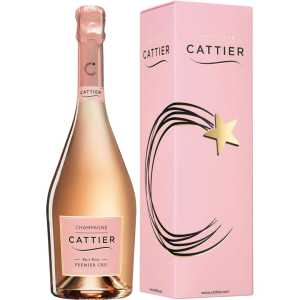 Cattier Brut Rose Premier Cru Różowy Wytrawny Szampan 0,75L 12,5% + kartonik