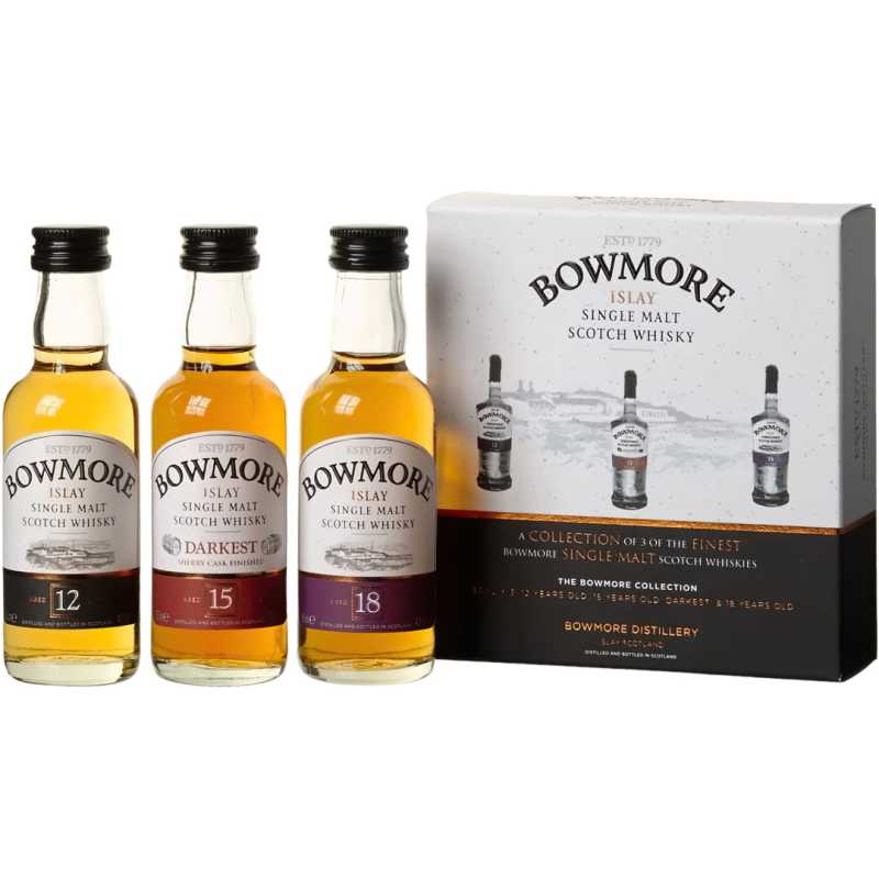 Bowmore Miniature Collection 12YO-15YO-18YO Whisky 3 x 0,05L 40%-43%.jpg