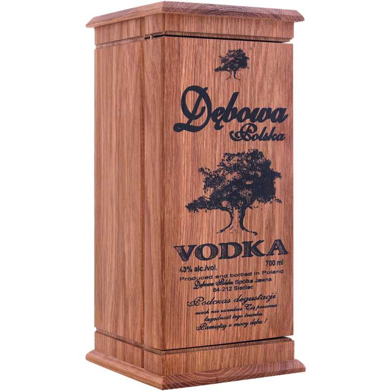 Dębowa Polska Drewno Zamykane Wódka 0,5L 40%.jpg