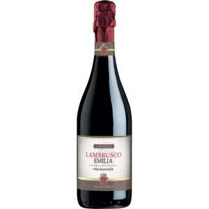 Lambrusco Emilia Czerwone Półsłodkie Wino Musujące 0,75L 9%