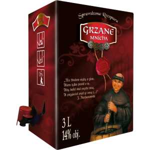Grzane Mnicha Czerwone Słodkie Wino 3L 14%