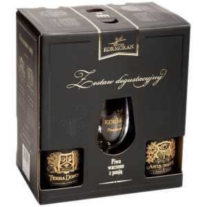 Kormoran Zestaw Degustacyjny Piwo 4 x 0,375L 10,5% + 2 pokale