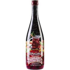 Singria Sangria Free Bezalkoholowe Czerwone Słodkie Wino 1L 0%