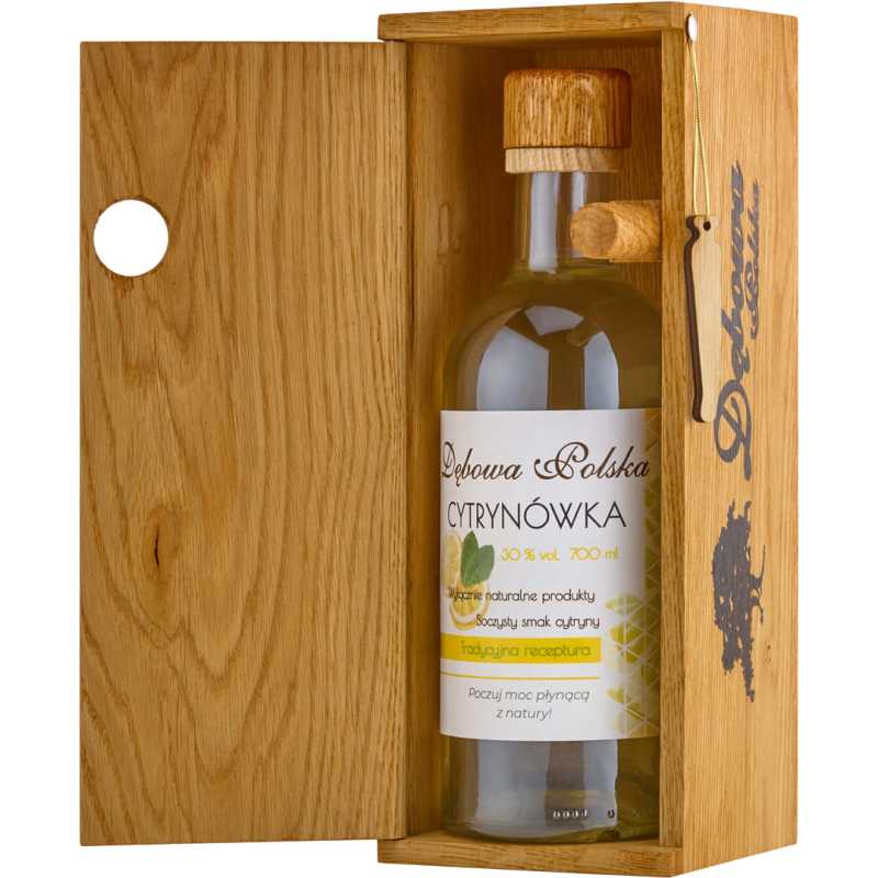 Dębowa Polska Cytrynówka Likier 0,7L 30% + skrzynka 2.jpg