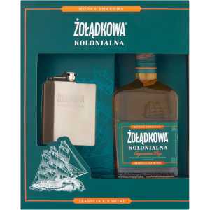 Żołądkowa Kolonialna Cayemites Bay z Nutą Brandy Wódka 0,5L 38% + 2 kieliszki