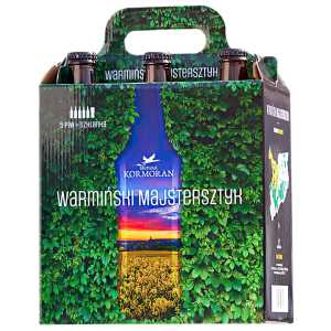 Kormoran Warmiński Majstersztyk Piwo 5 x 0,5L + szklanka