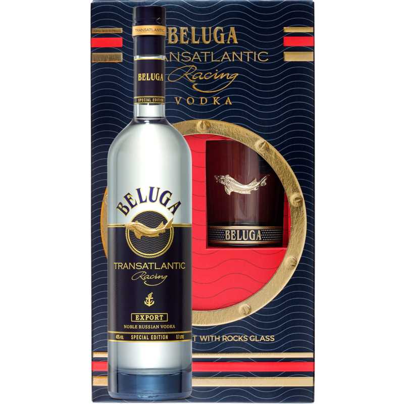 Beluga Transatlantic Racing Wódka 0,7L 40% + szklanka.jpg