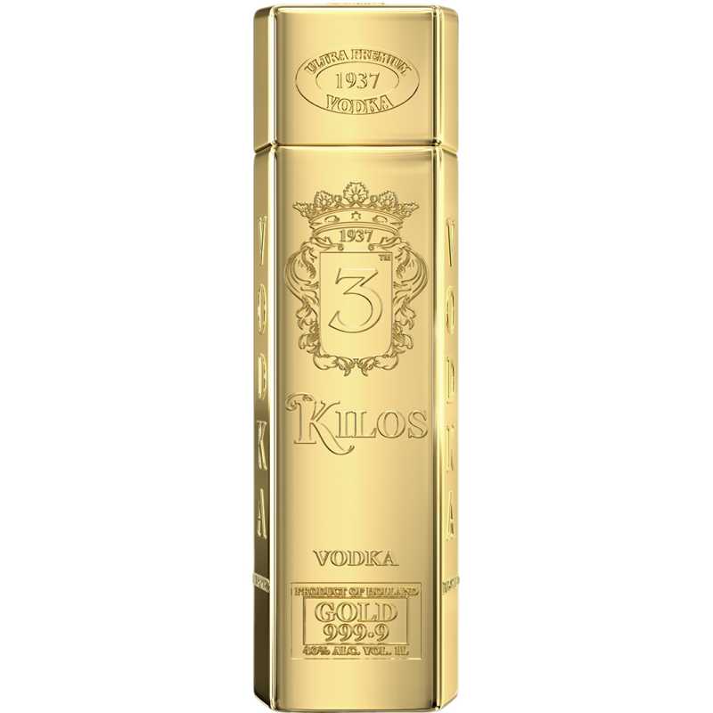 3 Kilos Gold Sztabka Złota Wódka 1L 40%.jpg