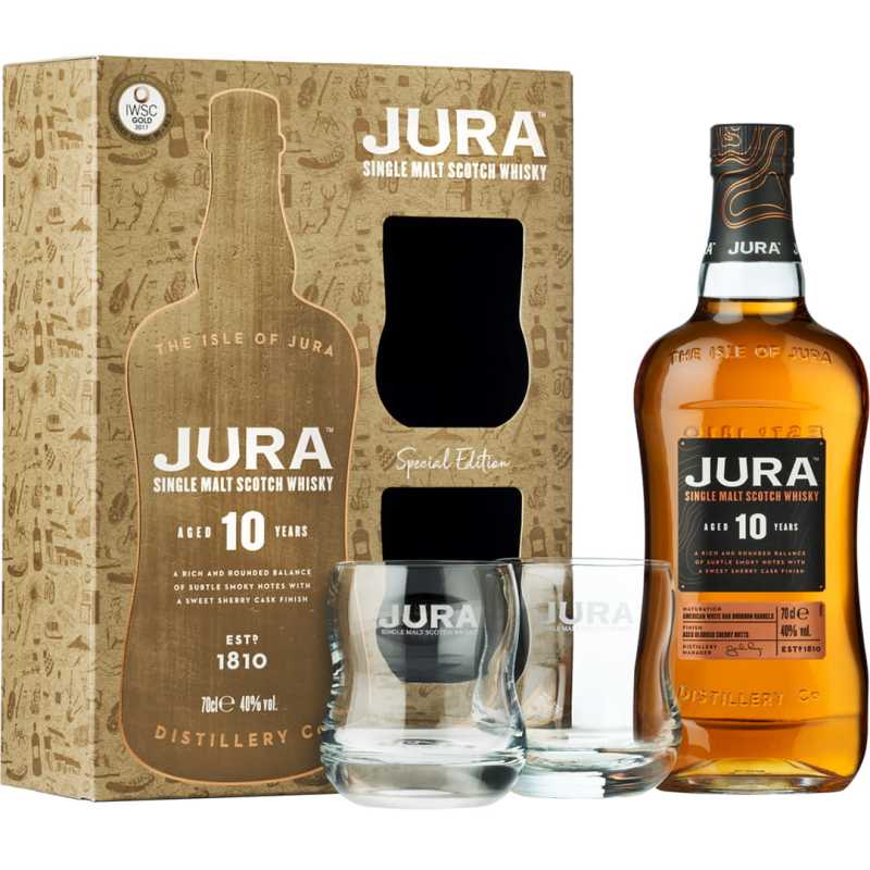 Isle of Jura Origin 10YO Whisky 0,7L 40% + 2 szklanki 2.jpg