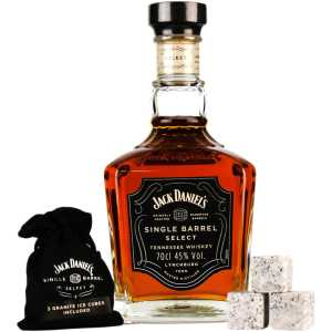 Jack Daniel's Single Barrel Whiskey 0,7L 45% + 3 kamienie do whisky