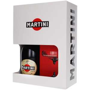 Martini Prosecco Białe Wytrawne Wino Musujące 0,75L 11,5% + kieliszek