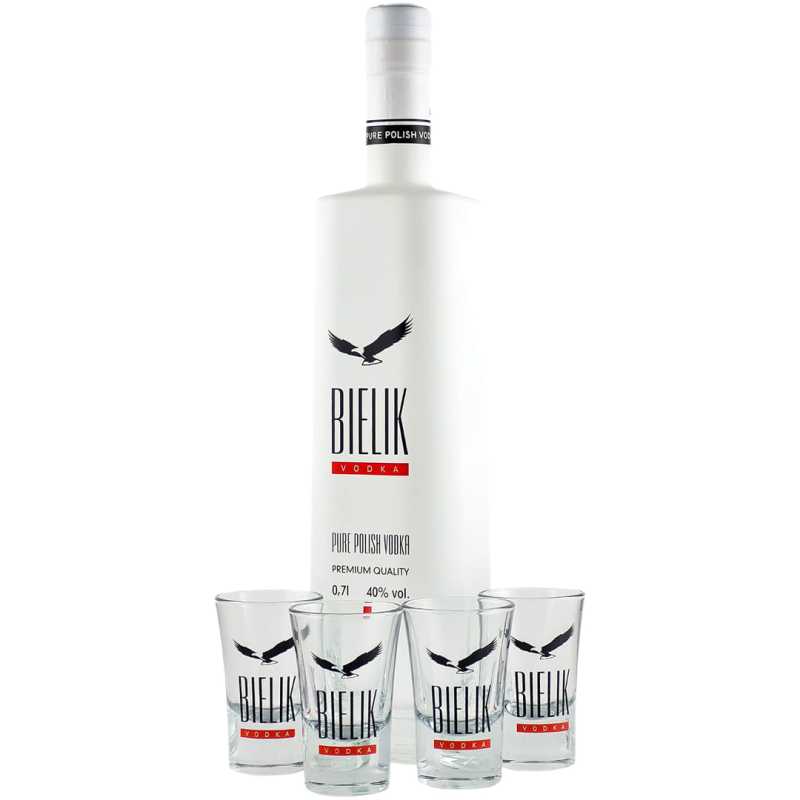 Bielik Wódka 0,7L 40% + 4 kieliszki.jpg