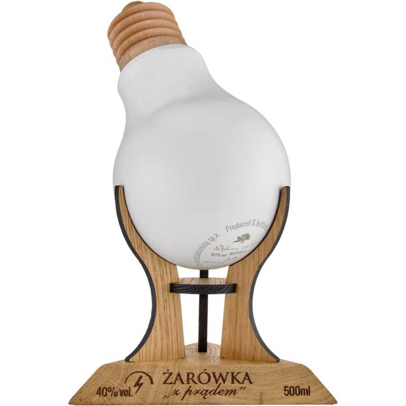 Dębowa Excellent Żarówka z Prądem Wódka 0,5L 40% + kartonik.jpg