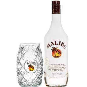 Malibu Karaibski Kokosowy Rum 0,7L 18% + szklanka