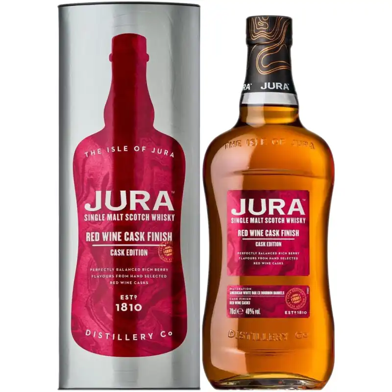Isle of Jura Red Wine Cask Finish Whisky 0,7L 40% + tuba.jpg