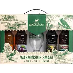 Kormoran Warmińskie Smaki Piwo 4 x 0,5L 4,7% - 7,4% + pokal