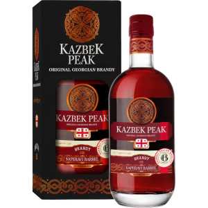 Kazbek Peak Saperavi Barrel Brandy 0,5L 36% + kartonik