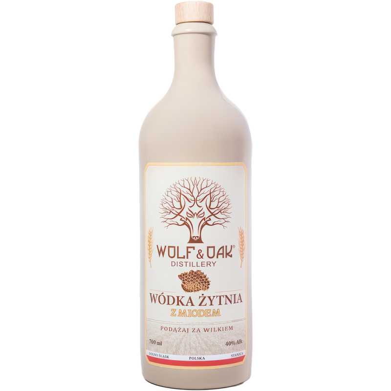Wolf &amp; Oak Żytnia Z Miodem Wódka 0,7L 40%.jpg