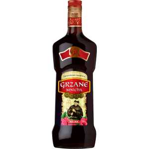 Grzane Mnicha Malina Czerwone Słodkie Wino 1L 14%