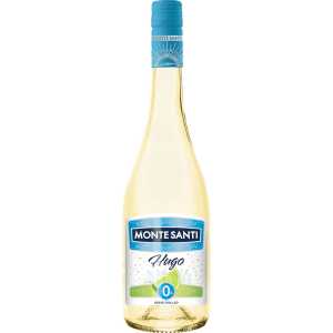Monte Santi Hugo Frizzante Free Bezalkoholowe Białe Słodkie Wino 0,75L 0%