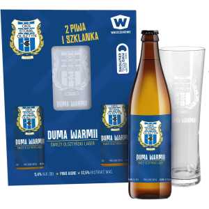 Stomil Olsztyn Duma Warmii Piwo 2 x 0,5L 5,4% + szklanka