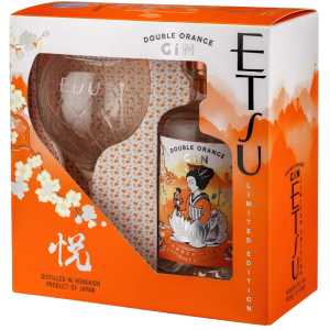 Etsu Handcrafted Double Orange Japanese Gin 0,7L 43% + kielich