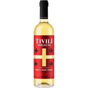 Tbilisuri Tivili Białe Półsłodkie Wino 0,75L 11,5%