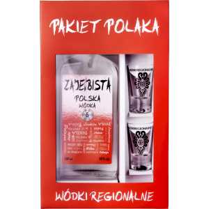 Zajenbista Pakiet Polaka Wódka 0,5L 40% +2 kieliszki