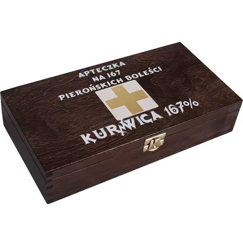 Kurnwica Apteczka Na 167 Pierońskich Boleści Wódka 4x0,1L 37%-50% 2.jpg