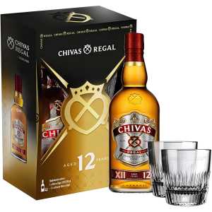 Chivas Regal 12YO Whisky 0,7L 40% + 2 szklanki