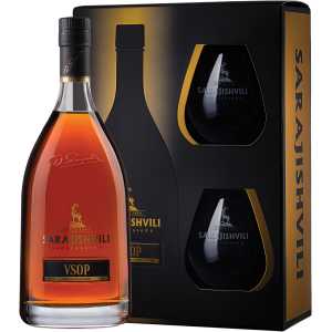 Sarajishvili VSOP Brandy 0,7L 40% + 2 kieliszki