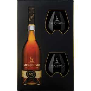 Sarajishvili Gold VS Brandy 0,7L 40% + 2 kieliszki