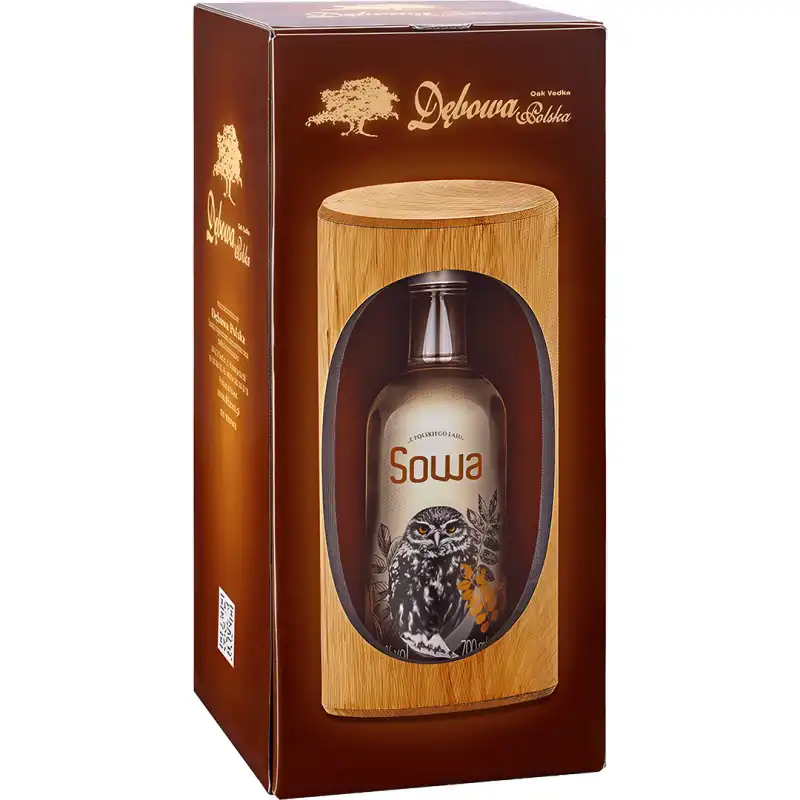 Dębowa Polska Golden Sowa Dziupla Wódka 0,7L 40% + kartonik 3.jpg