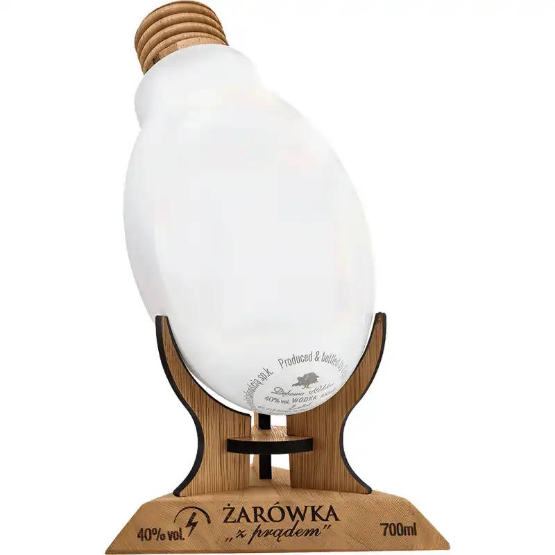 Dębowa Polska Excellent Żarówka z Prądem Wódka 0,7L 40% + kartonik.jpg