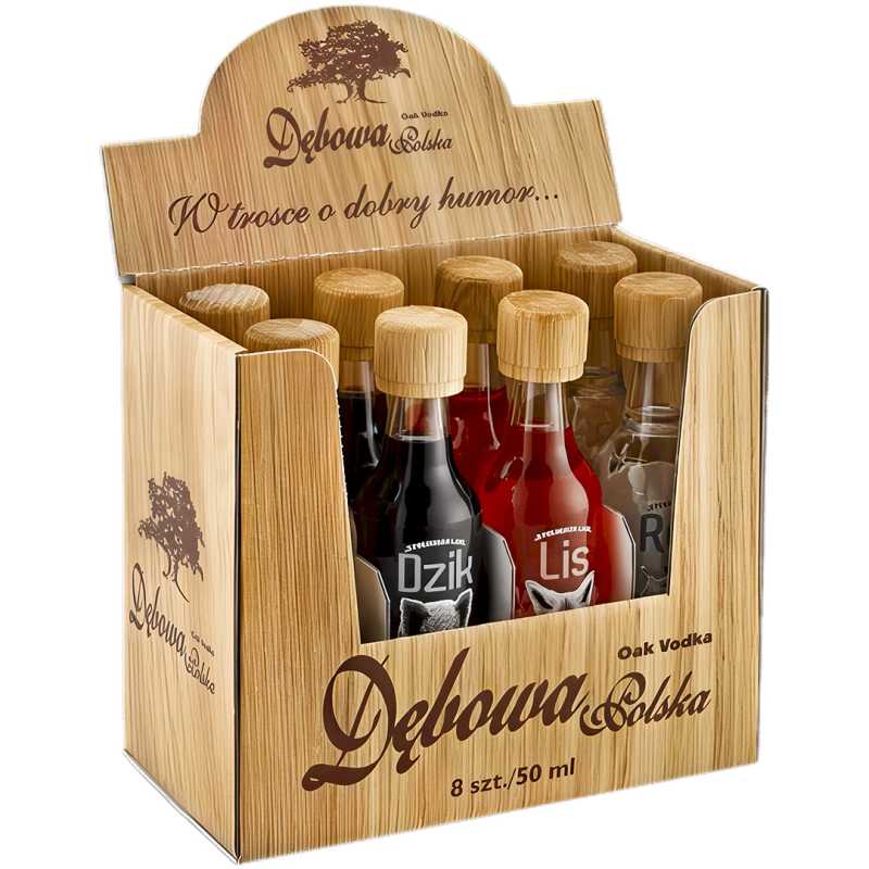 Dębowa Polska Display Zwierzaki Miniaturka Wódka 8 x 0,05L 40%.jpg