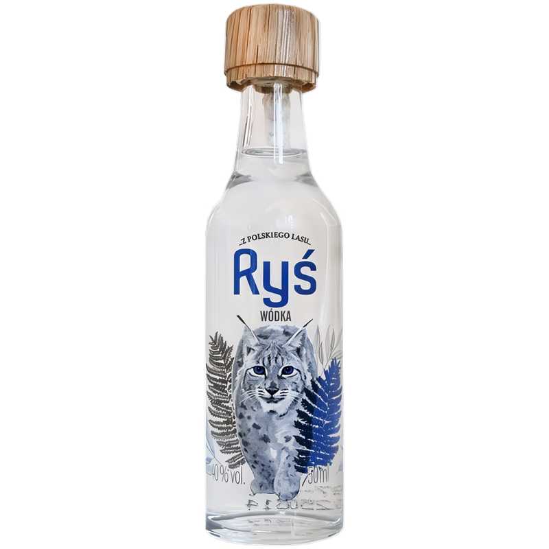 Dębowa Polska Crystal Ryś Miniaturka Wódka 0,05L 40%.jpg