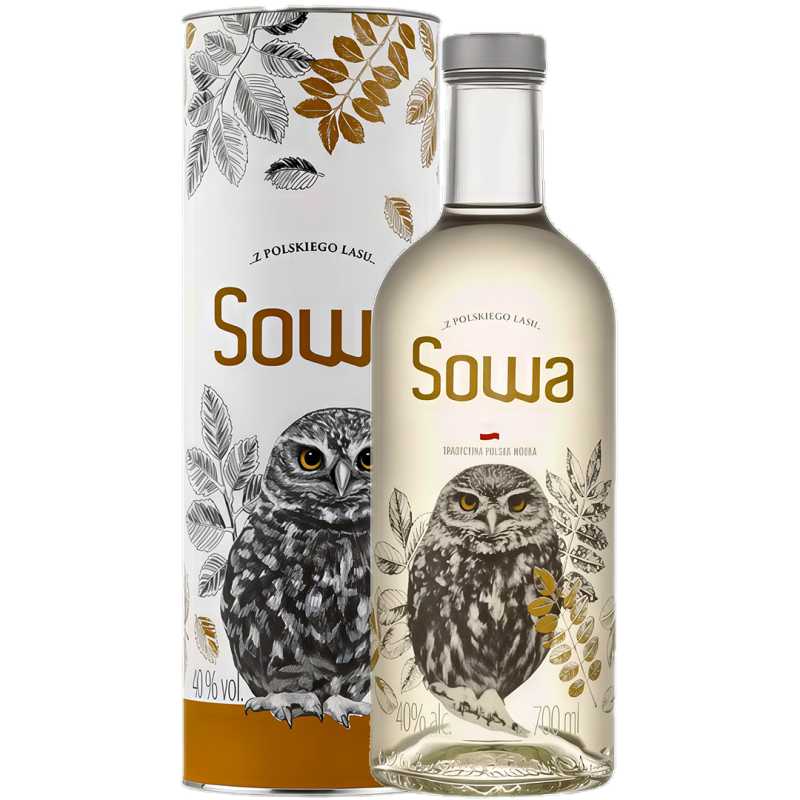Dębowa Polska Sowa Golden Wódka 0,7L 40% + tuba 3.jpg