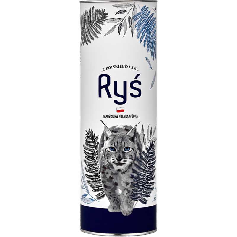 Dębowa Polska Ryś Wódka 0,7L 40% + tuba 2.jpg