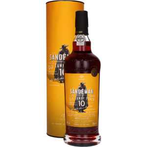 Sandeman Old Tawny Porto 10YO Czerwone Słodkie Wino 0,75L 20% + tuba